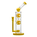 Premium Sidecar Straight Fab Glass Bong With Flower of Life Perc