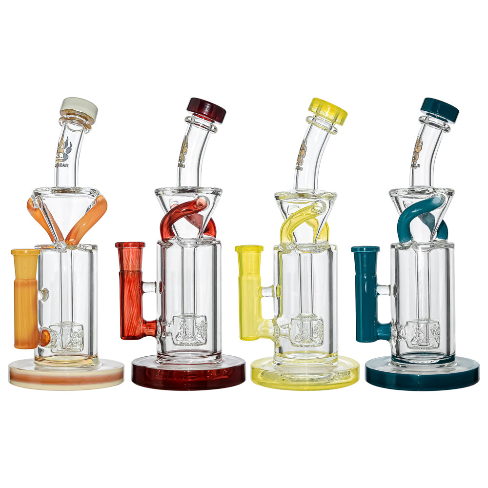 Vortex Turbo Incycler 8” Glass Bong with TRI-SEED Perc